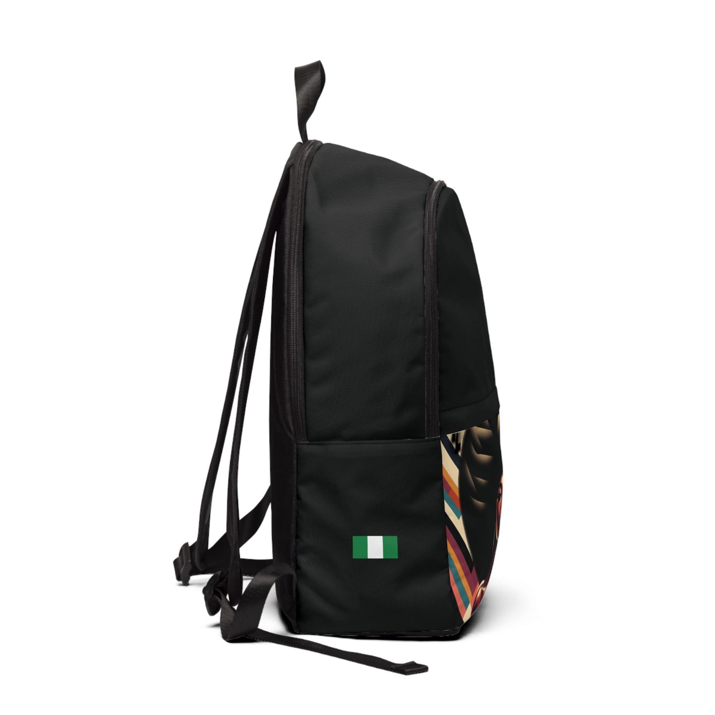 OLori backpack with Nigerian flag
