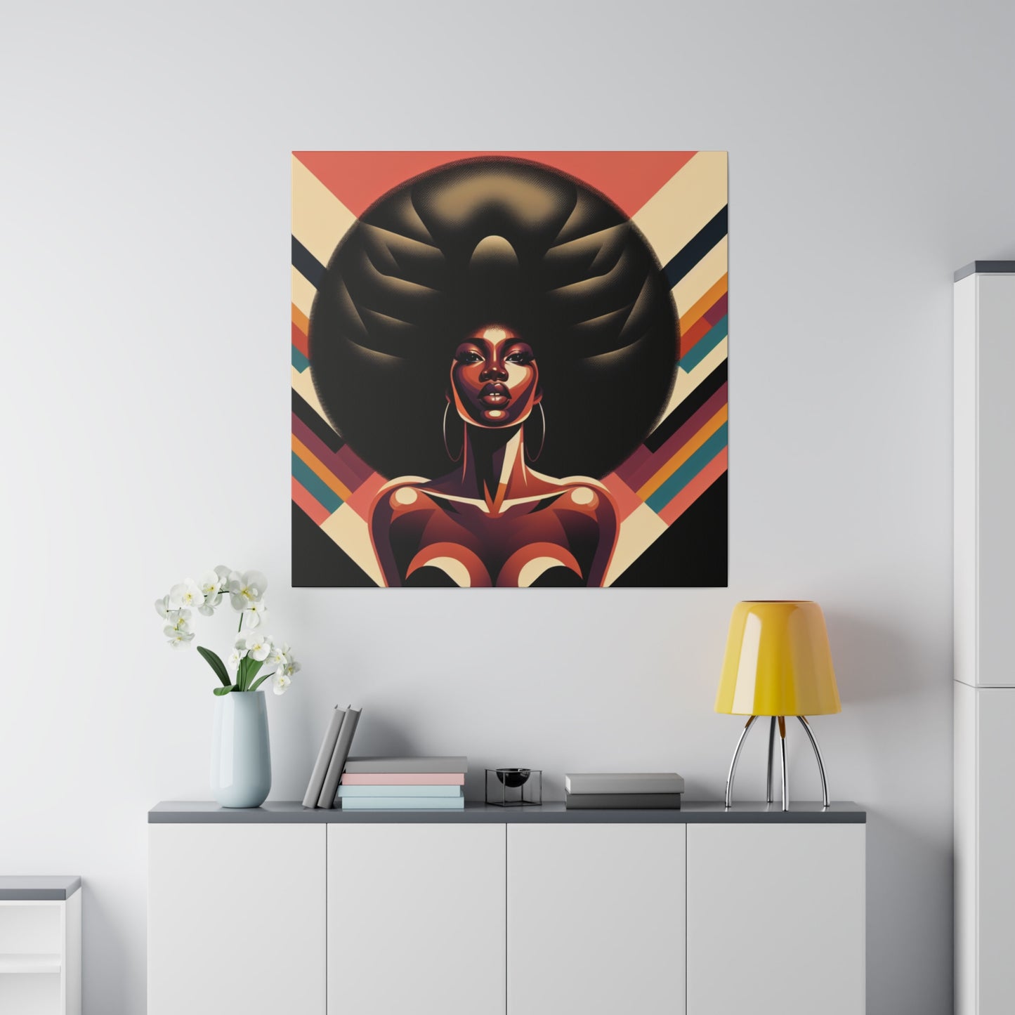 Afro-woman Original Print