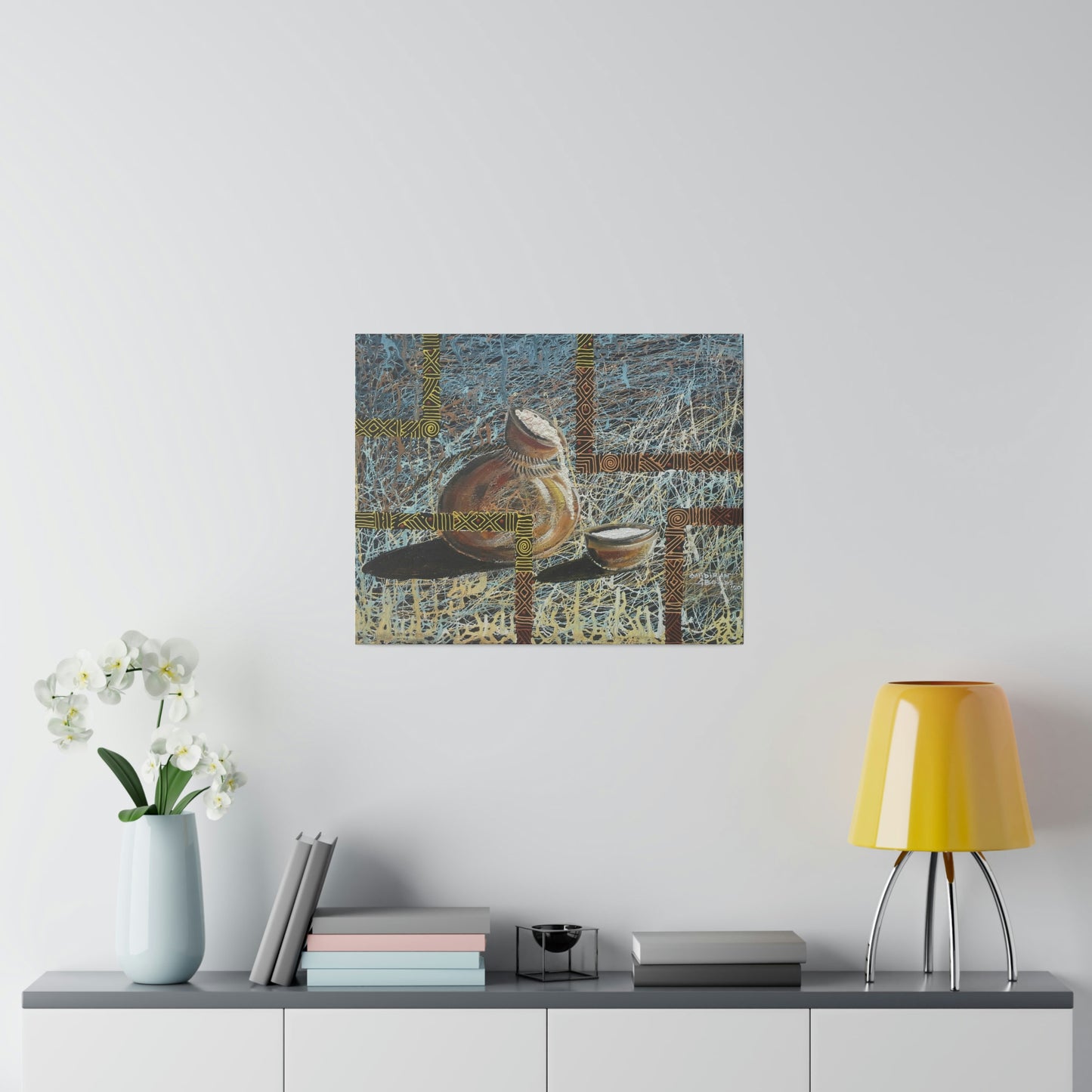 "Keregbe emu" Palm wine gourd limited edition print