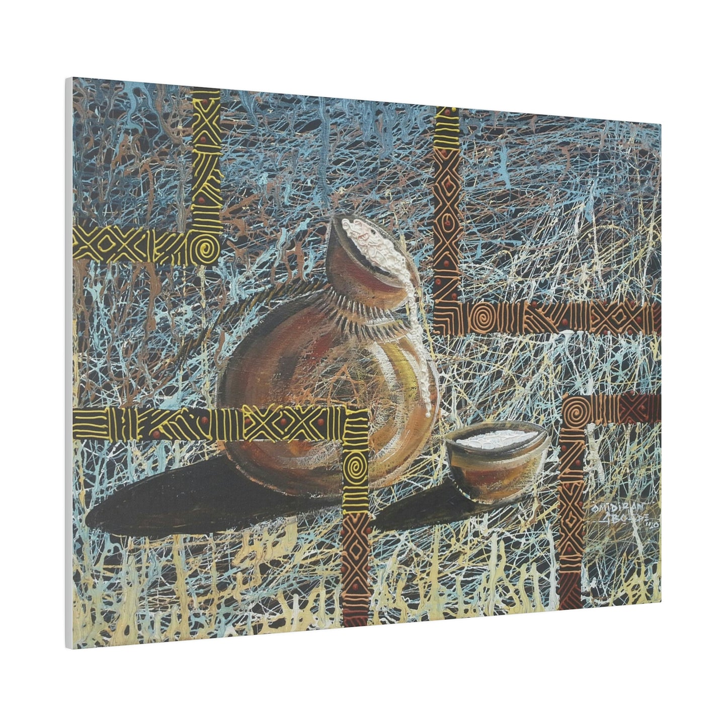 "Keregbe emu" Palm wine gourd limited edition print