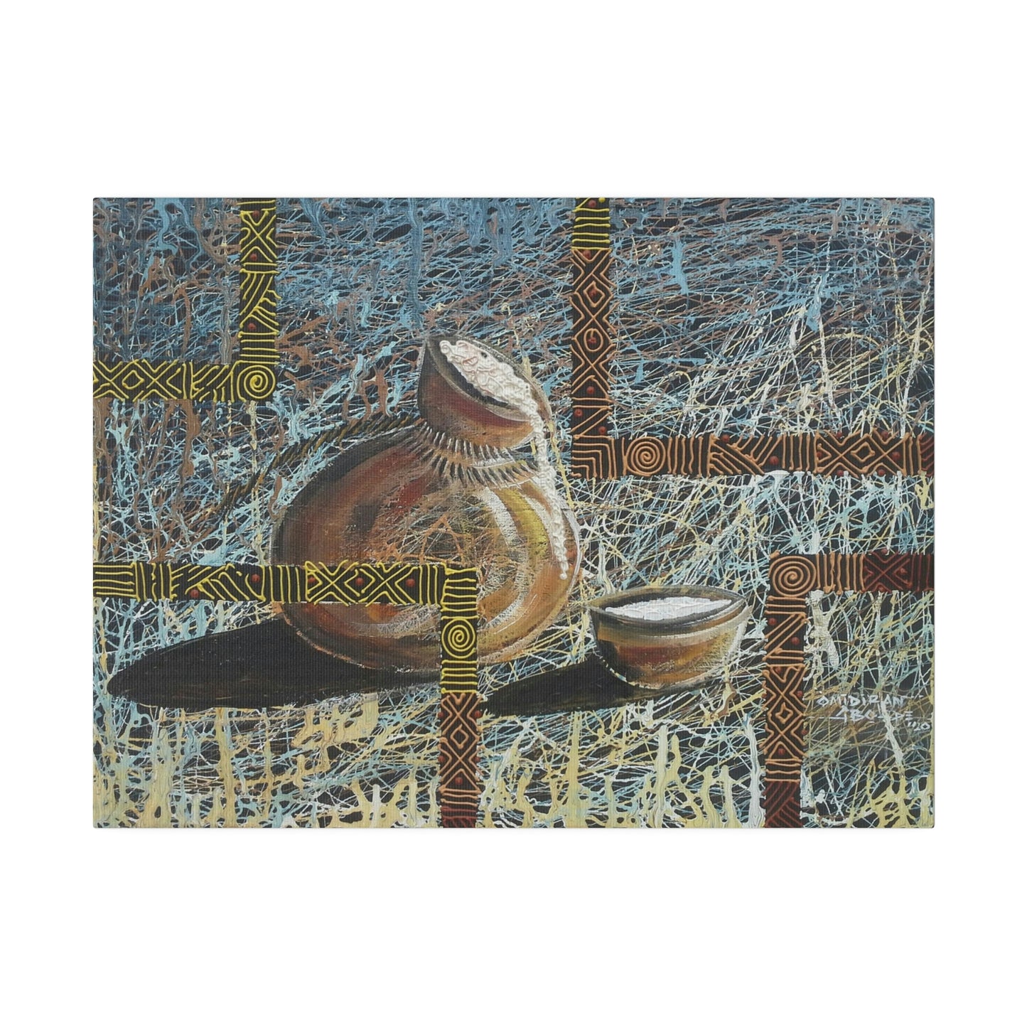 "Keregbe emu" Palm wine gourd limited edition print