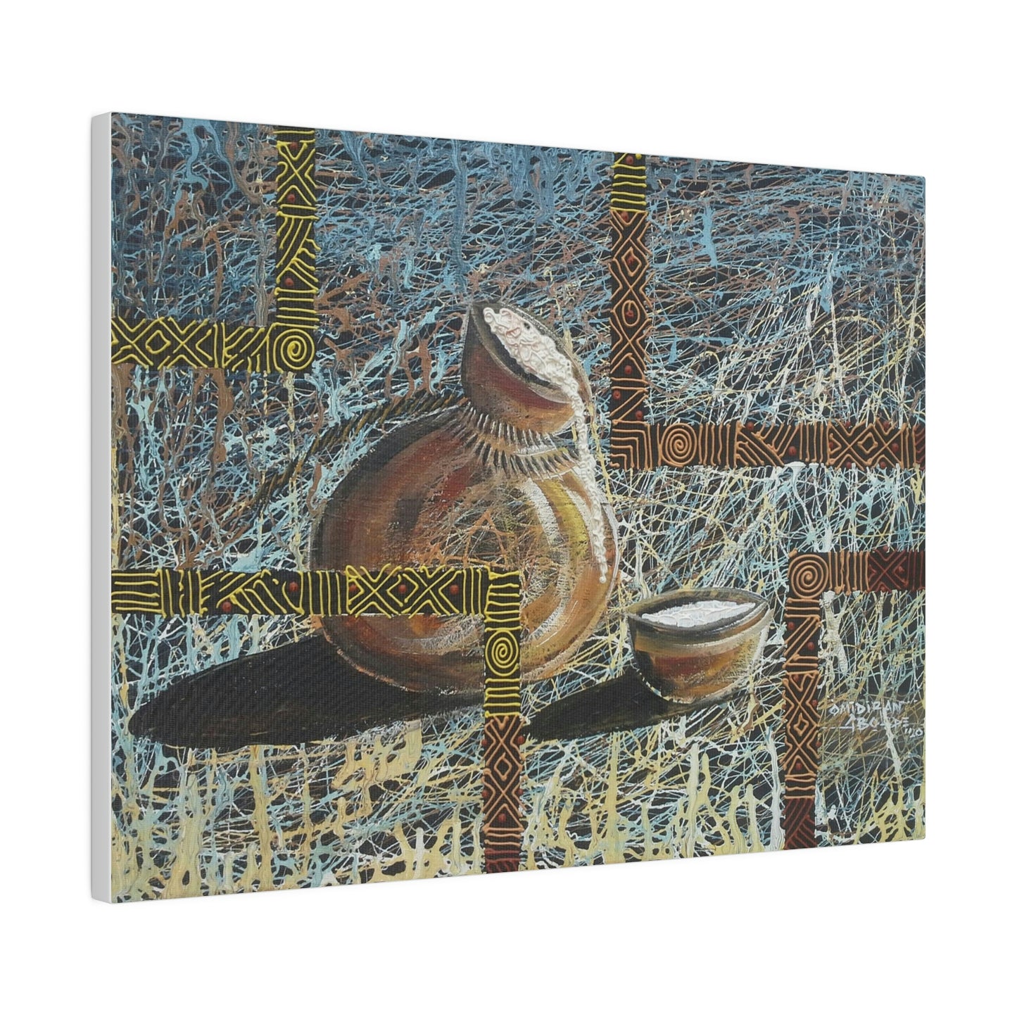 "Keregbe emu" Palm wine gourd limited edition print