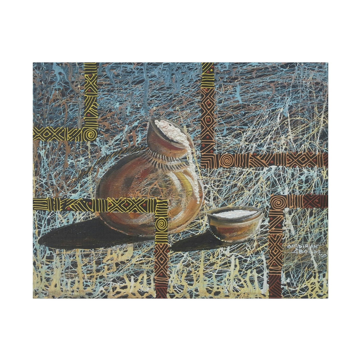 "Keregbe emu" Palm wine gourd limited edition print