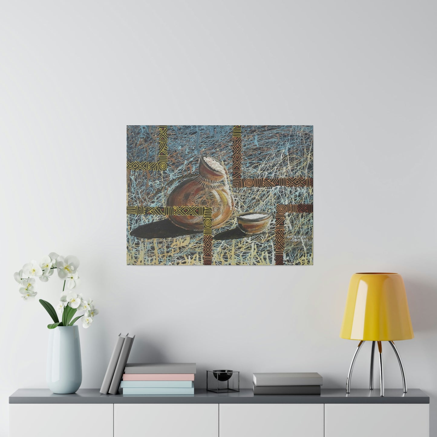 "Keregbe emu" Palm wine gourd limited edition print