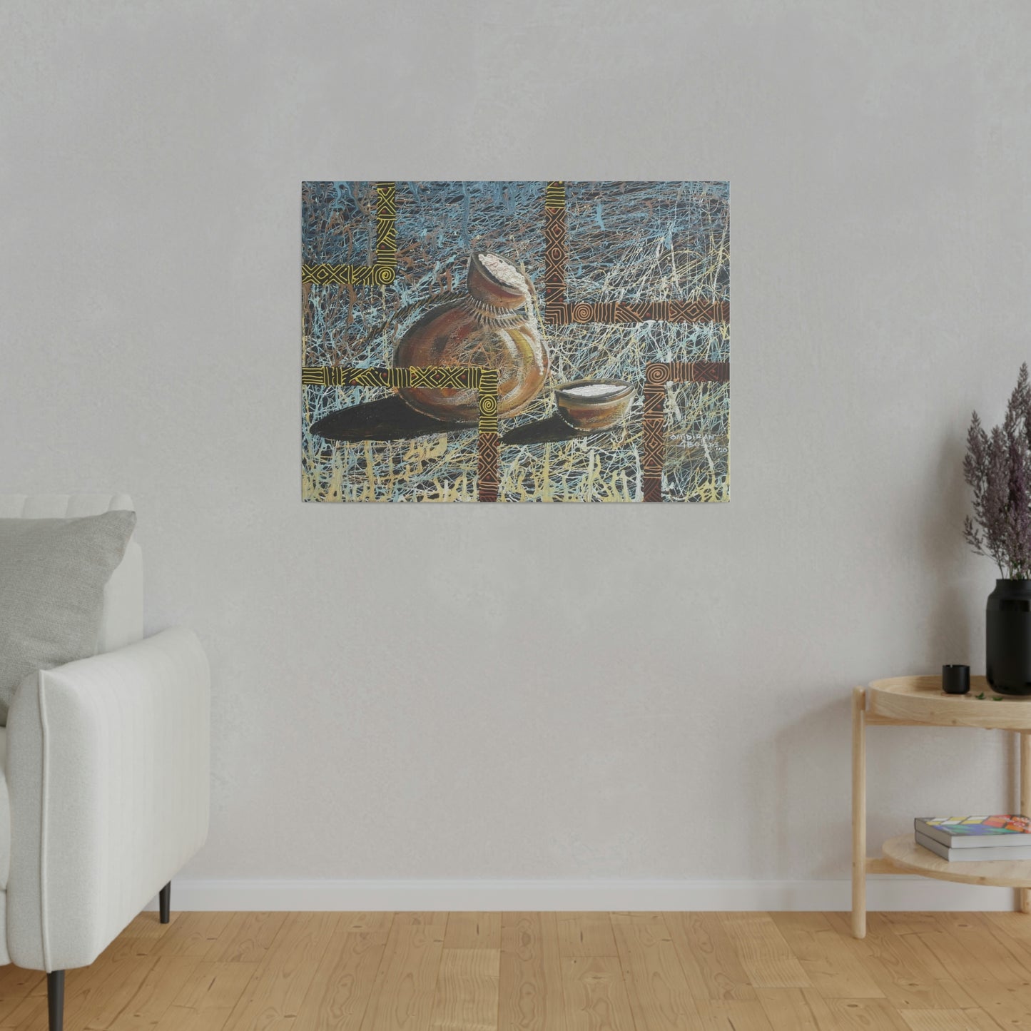 "Keregbe emu" Palm wine gourd limited edition print