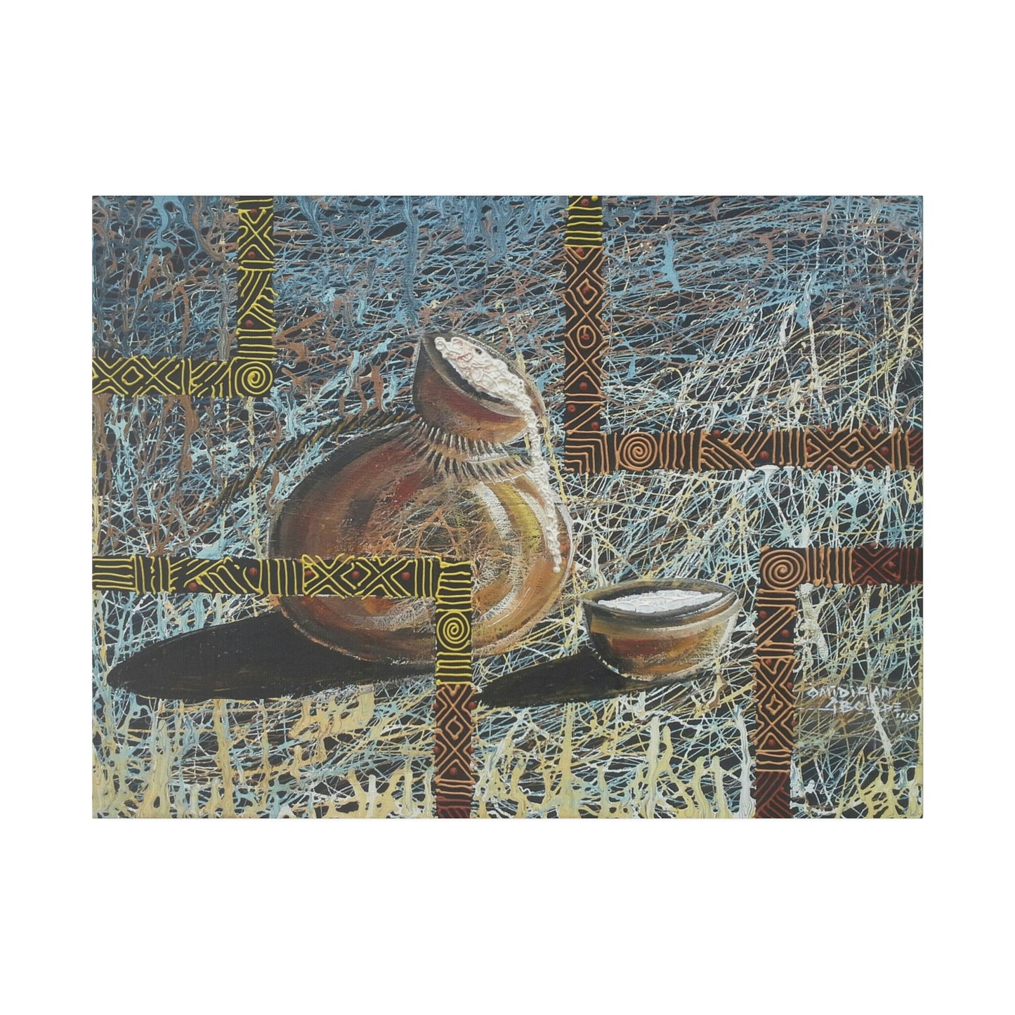 "Keregbe emu" Palm wine gourd limited edition print