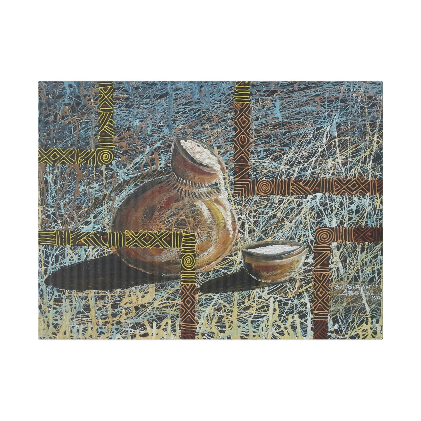 "Keregbe emu" Palm wine gourd limited edition print