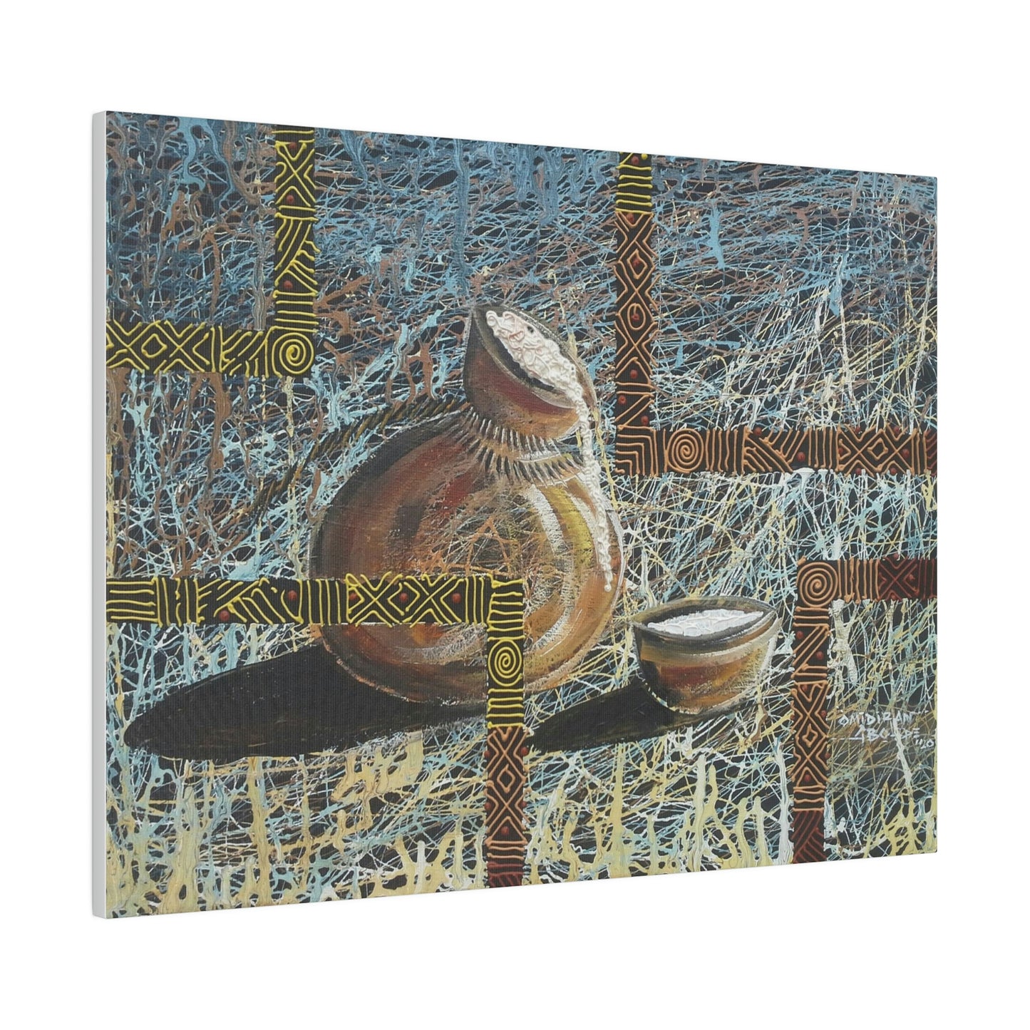 "Keregbe emu" Palm wine gourd limited edition print