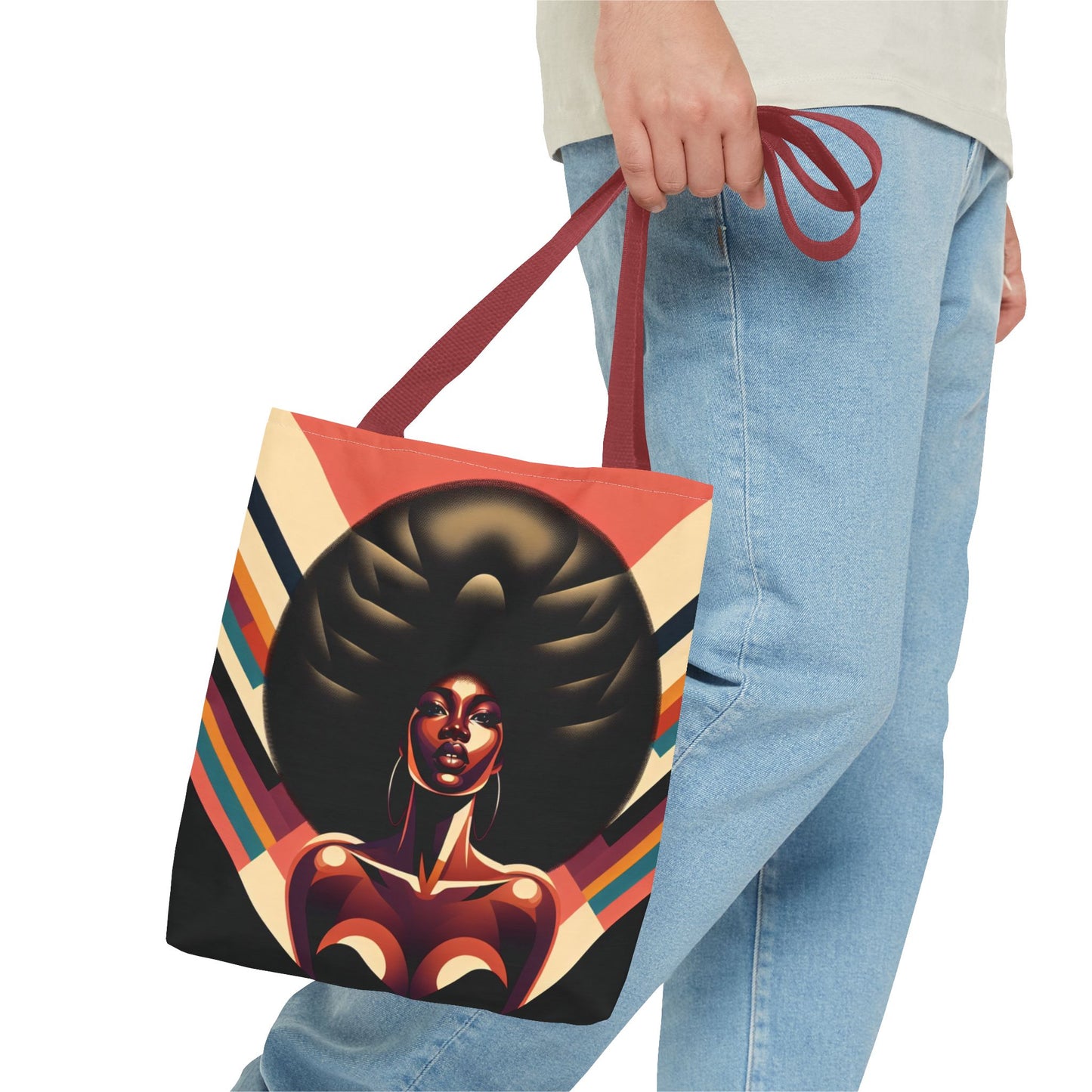 Afro woman Tote Bag