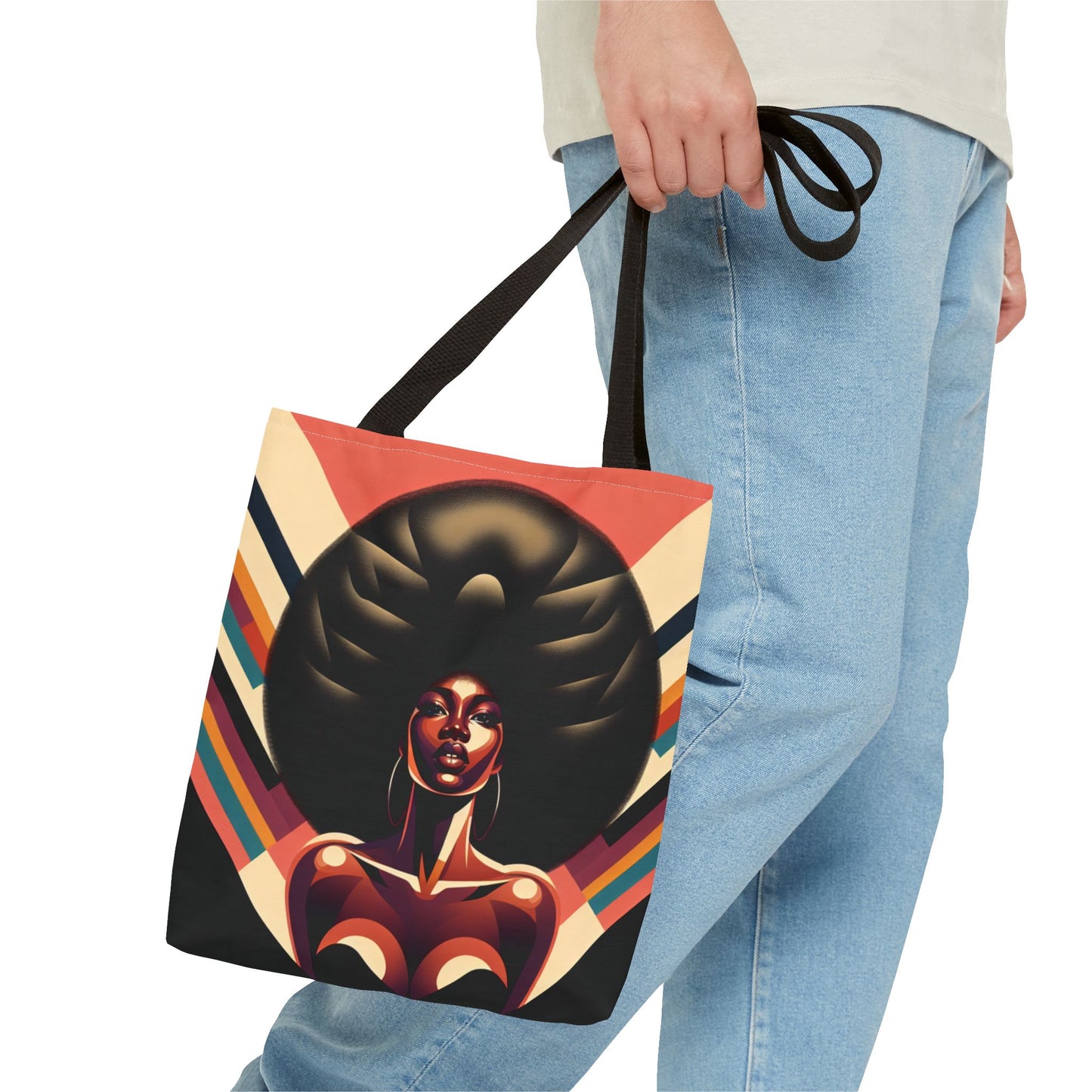 Afro woman Tote Bag