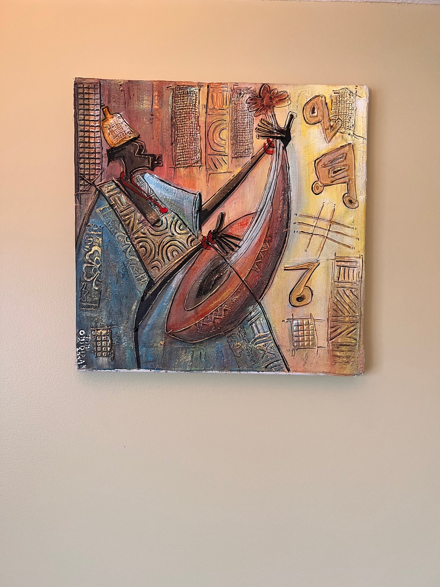 The guitarist original painting