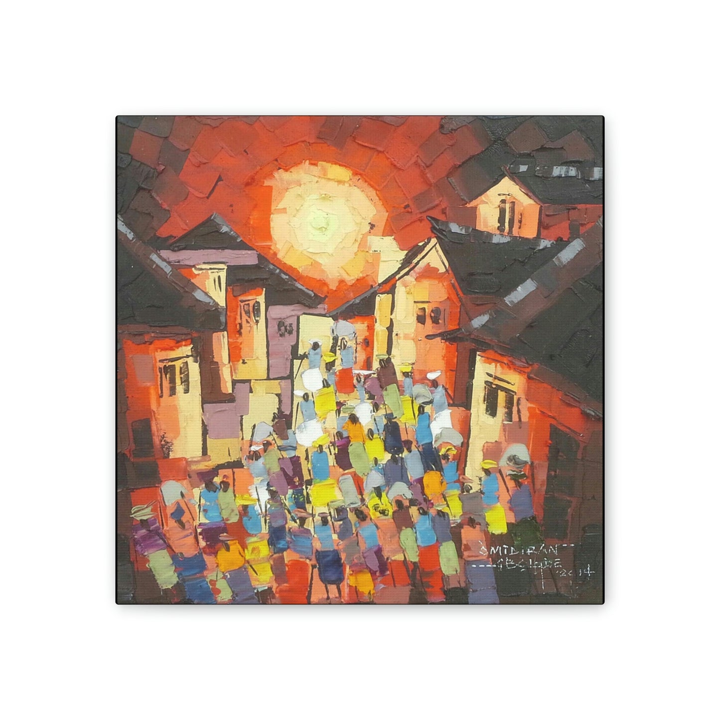 "Sun-down Village scene" Limited Edition Print