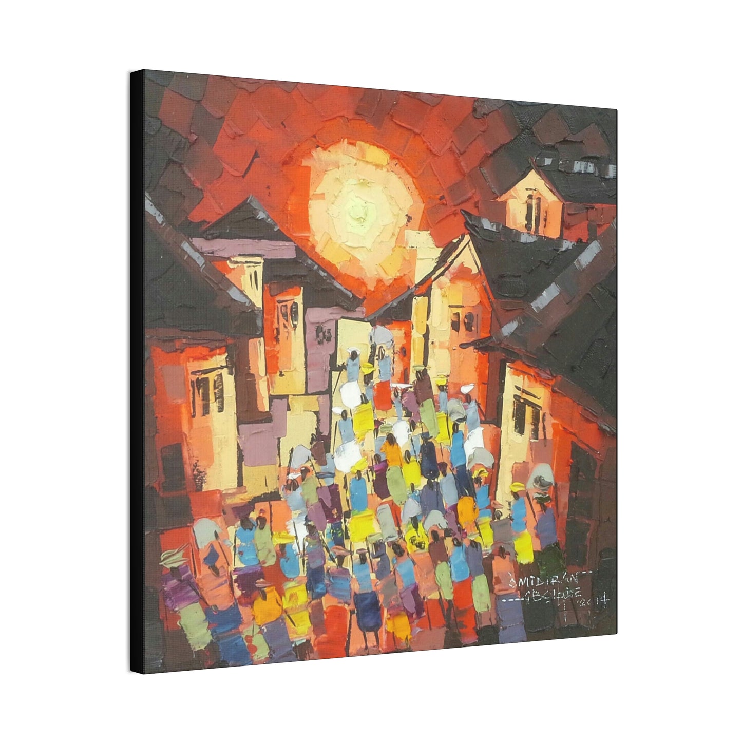 "Sun-down Village scene" Limited Edition Print