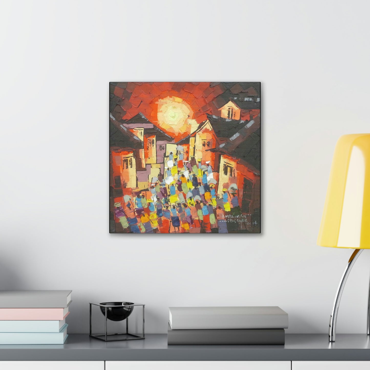 "Sun-down Village scene" Limited Edition Print