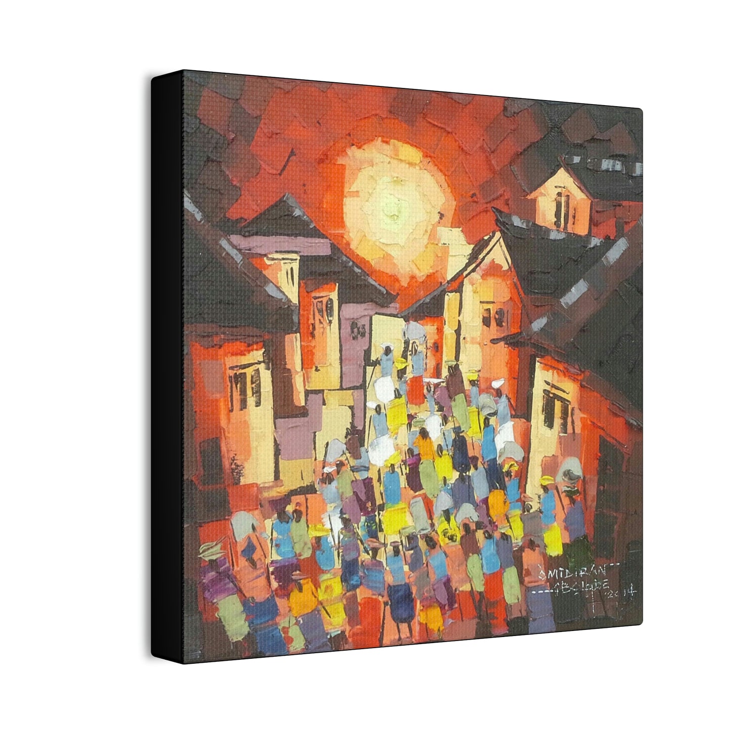 "Sun-down Village scene" Limited Edition Print