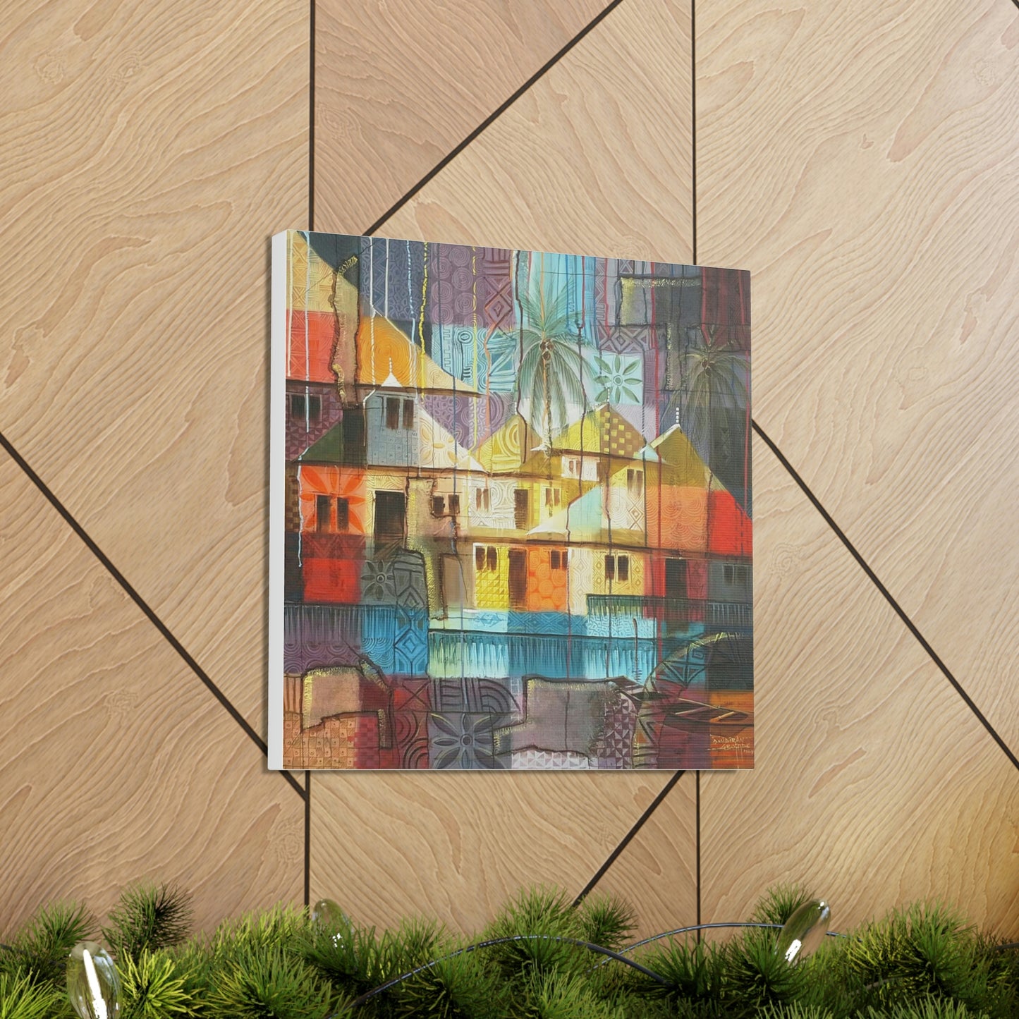 Colourful Village Setting Limited Edition Print