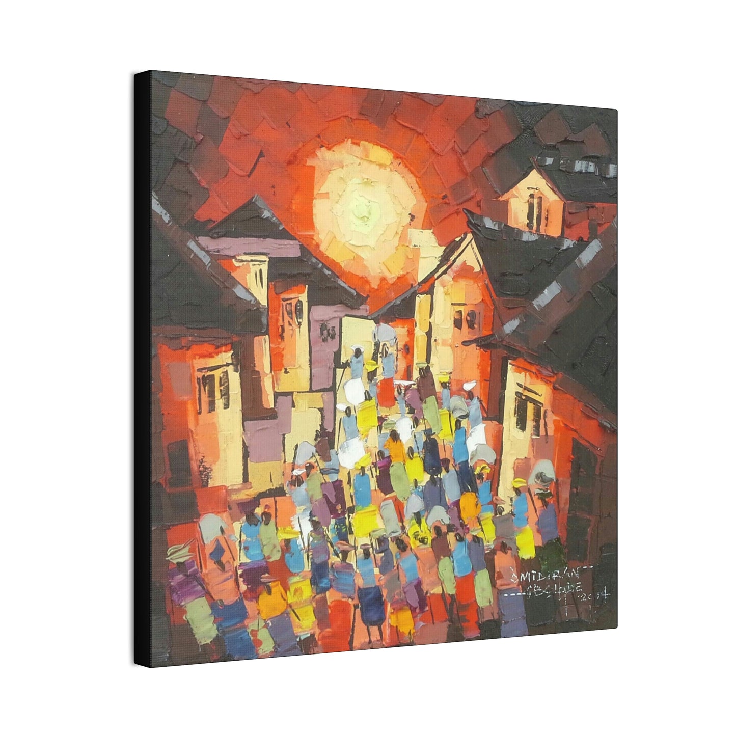 "Sun-down Village scene" Limited Edition Print