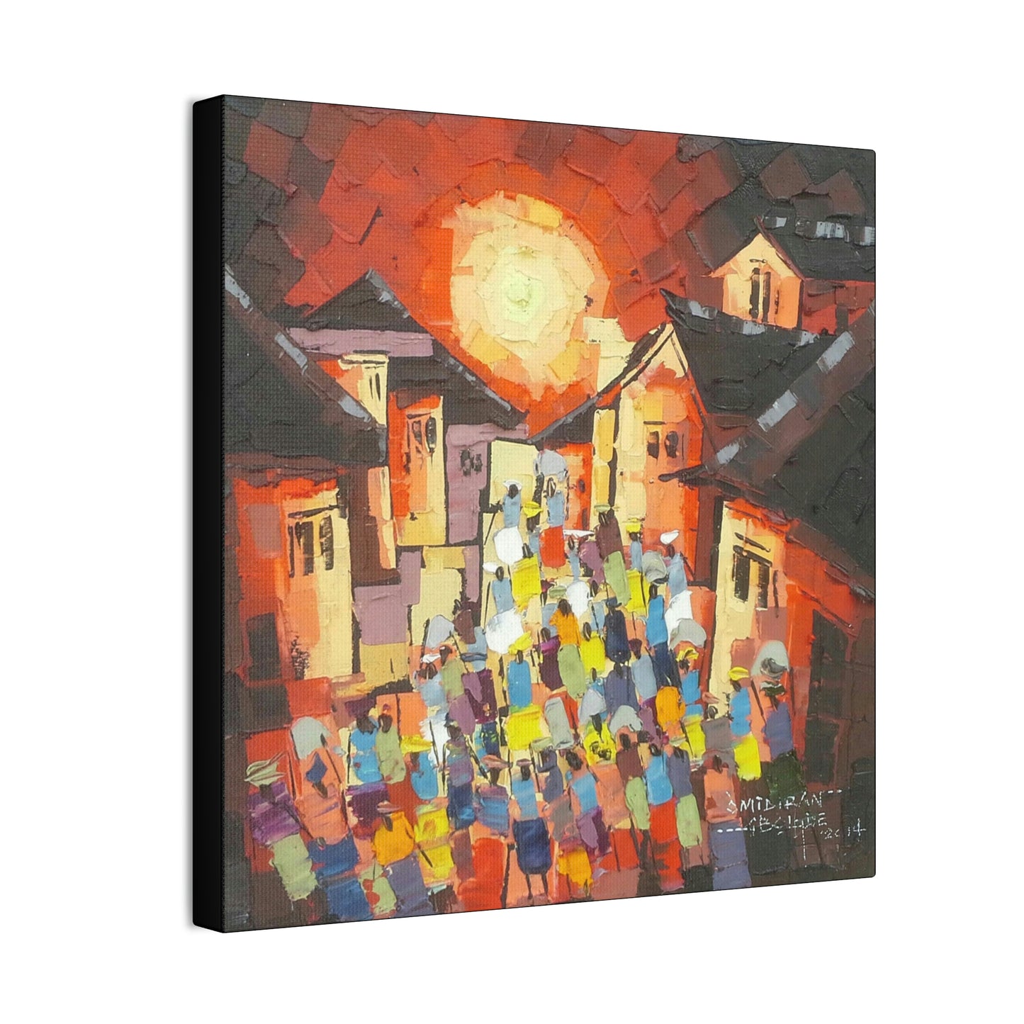 "Sun-down Village scene" Limited Edition Print