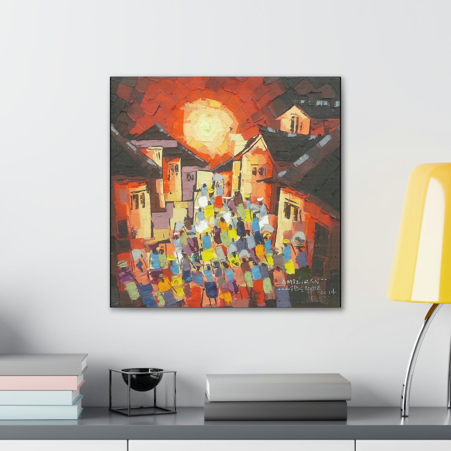 "Sun-down Village scene" Limited Edition Print