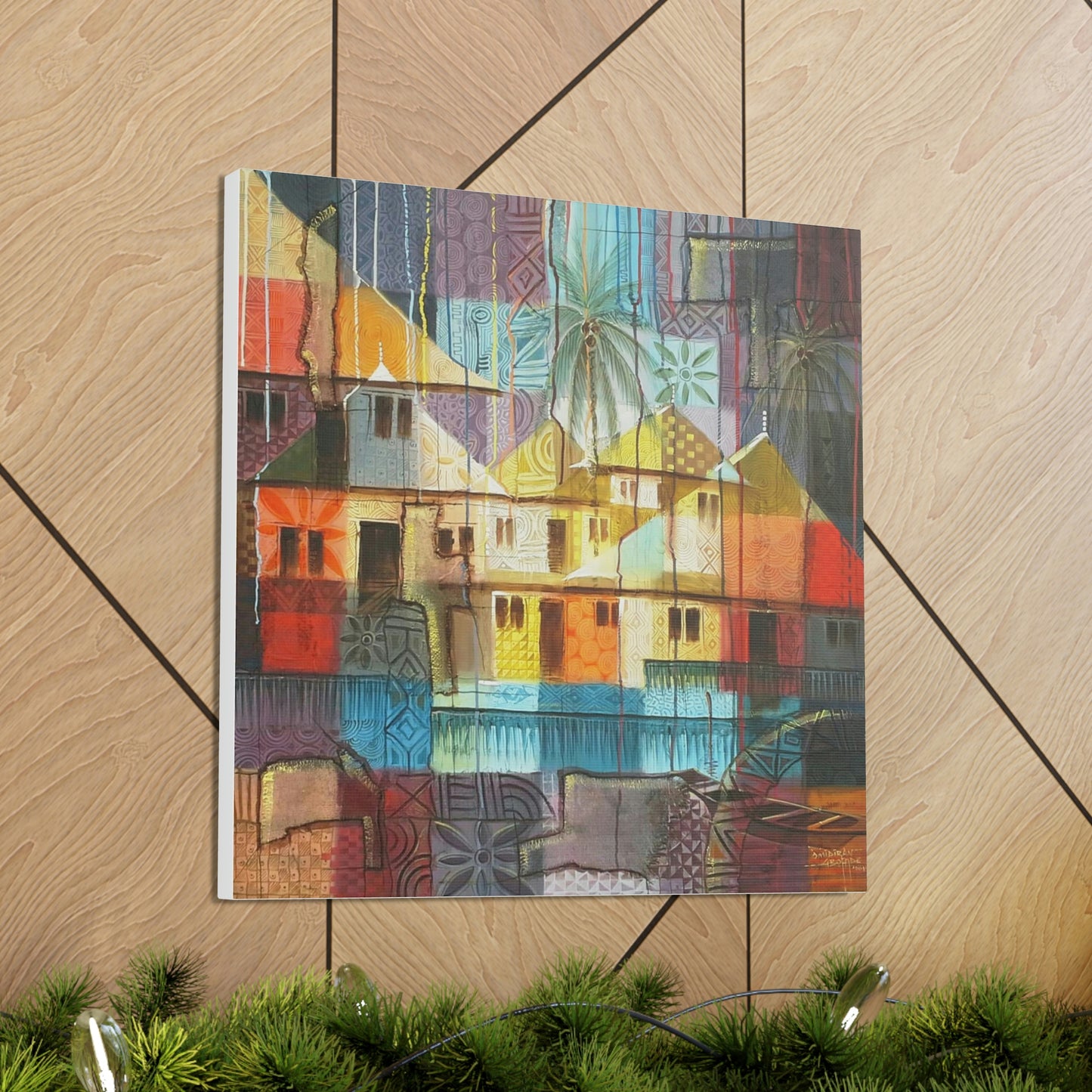 Colourful Village Setting Limited Edition Print