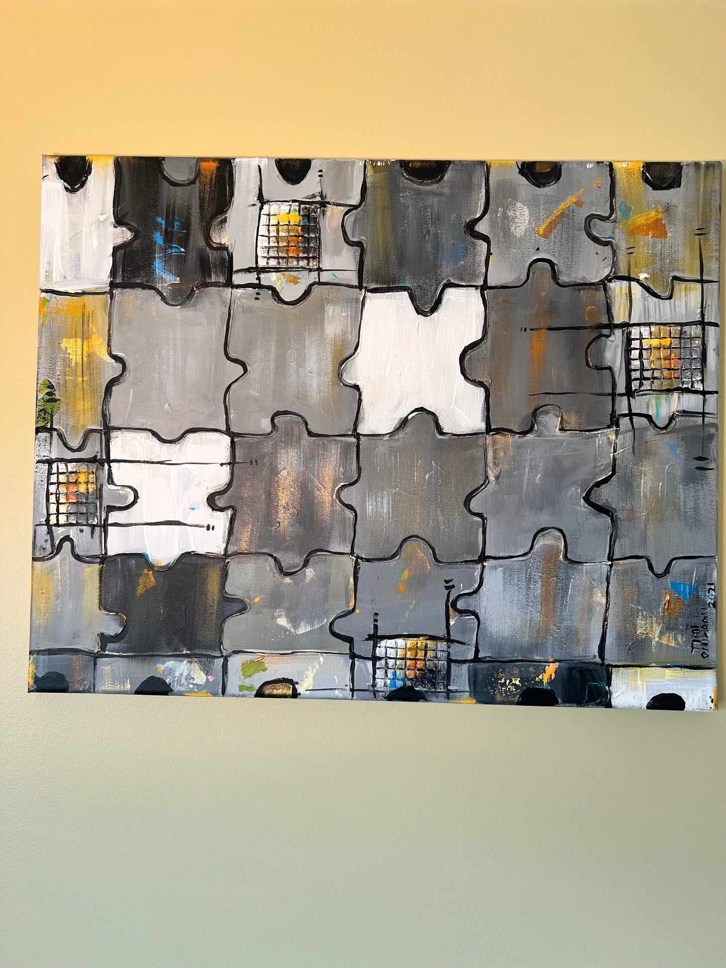 “Puzzle piece” original painting