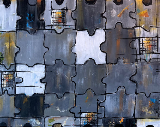 “Puzzle piece” original painting